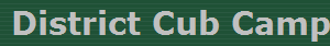 District Cub Camp